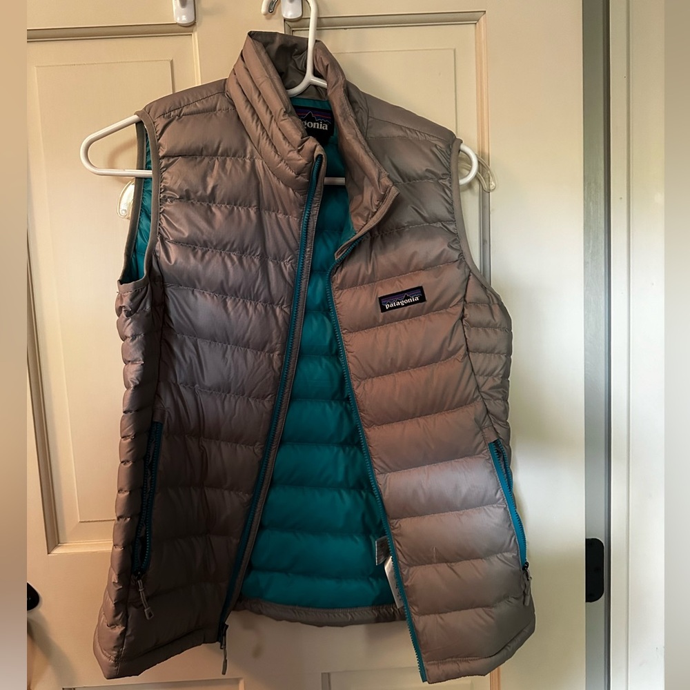 Gray Patagonia Womens Puffer Vest